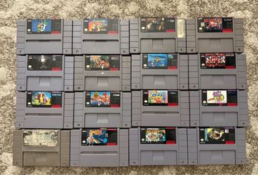 Super nintendo games 25 each