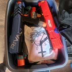 Nerf Guns w/accessories  $25obo