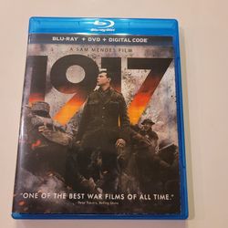 $5 BLU RAY , 1917  BLU RAY ONLY NO DIGITAL OR DVD $5 OR TRADE FOR A MOVIE TITLE I DO NOT ALREADY OWN. 