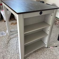 Counter with Shelves and USB ports - Mint Condition