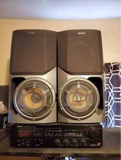 Sony D.S.W Speakers and Denon DRA-35V Am/Fm Stereo Receiver