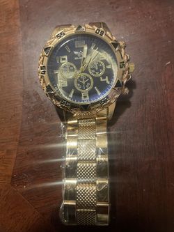 Blue Gold Plated Watch