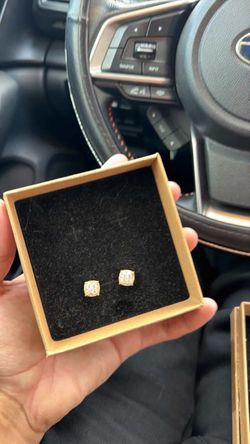 Ice out Stud Earrings