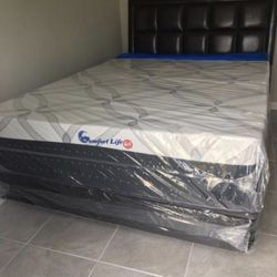 Queen Memory Foam Orthopedic /Gel Come With Free Box Spring  - Free Delivery 🚚 Today To Reasonable Distance 