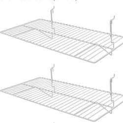2 New Large Hanging Shelves - 24" L x 12" D 
