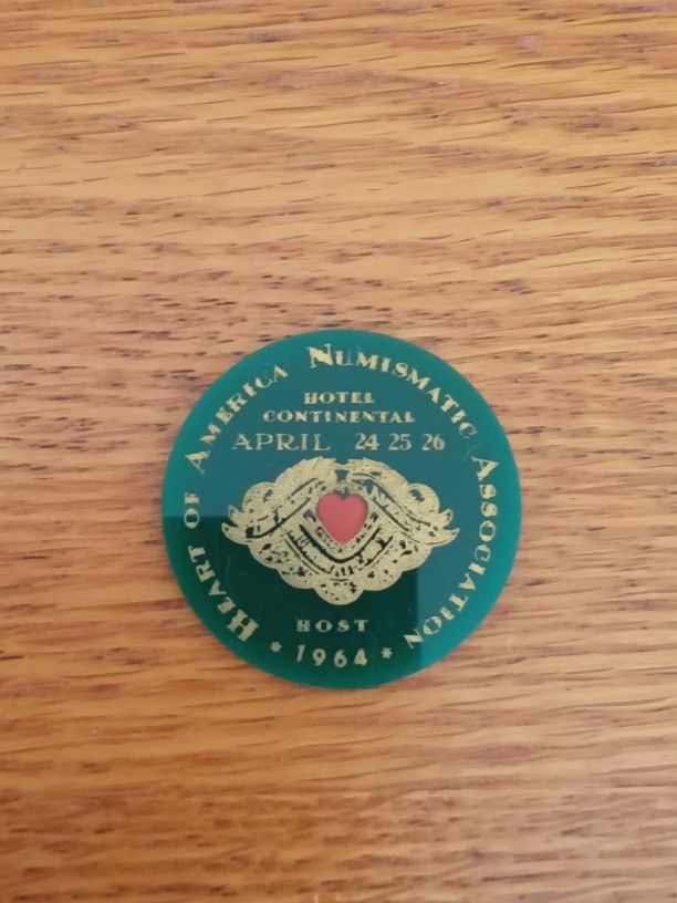 Vintage 1964 Heart of America Numismatic Association Token Central States Convention in Kansas City