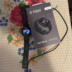 Black Fitbit Versa 4