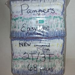 NEW unopened package of 68 Pampers Pull-ups 2T/3T $20 FIRM