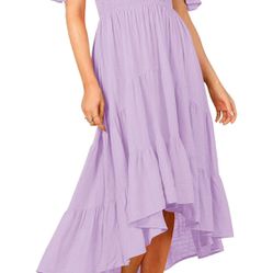 Off Shoulder Purple Maxi Dress NWT Medium