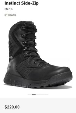 Danner Instinct Side-Zip Tactical Boots 6.5M/8W EE
