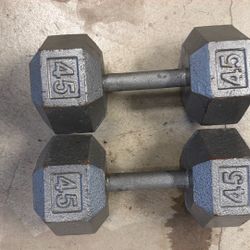 Old School Big Boy Dumbbells