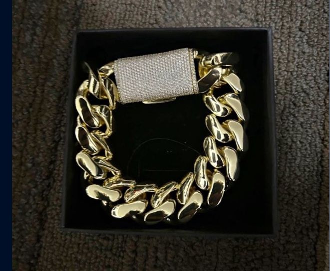 Miami Cuban Link Gold Plated Bracelet