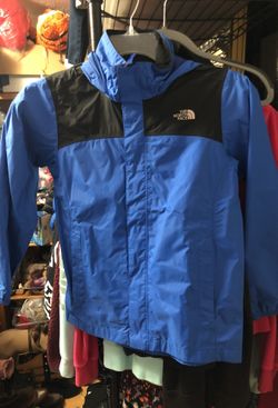 Boys the north face jacket size m 38 raincoat with hood