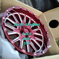 Brand New IN Boxes 20x10 Fits Dodges And Jeeps 