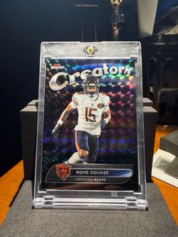 Topps 2025 Finest Creators Rome Odunze CR-6 Serial Numbered /10 Bears