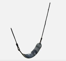 Black Plastic Swing Seat with Ropes