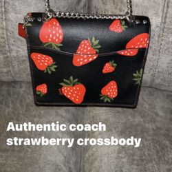 Coach Crossbody *strawberry line•
