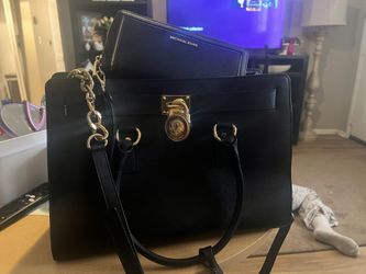 •○●☆▪︎¤《《Mk Purse & Wallet Leather Black & Gold》》•●●☆¤