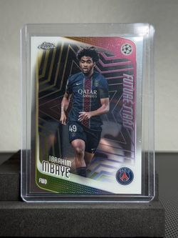 Topps Chrome Ibrahim Mbaye PSG Future Stars Card