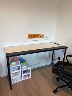 Computer desk with usb ports