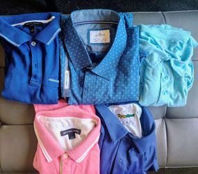 FIVE MICHAEL KORS, BANANA REPUBLIC, ETC. LARGE POLOS