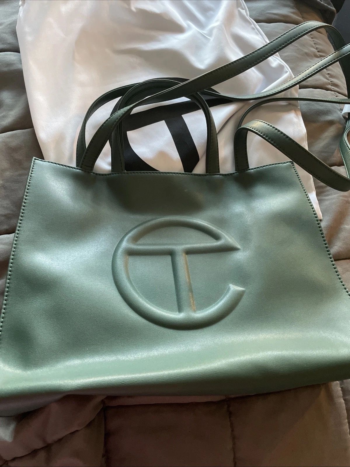 Telfar Large Green Shopping Bag
