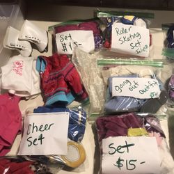 Huge lot American girl doll clothing and shoes