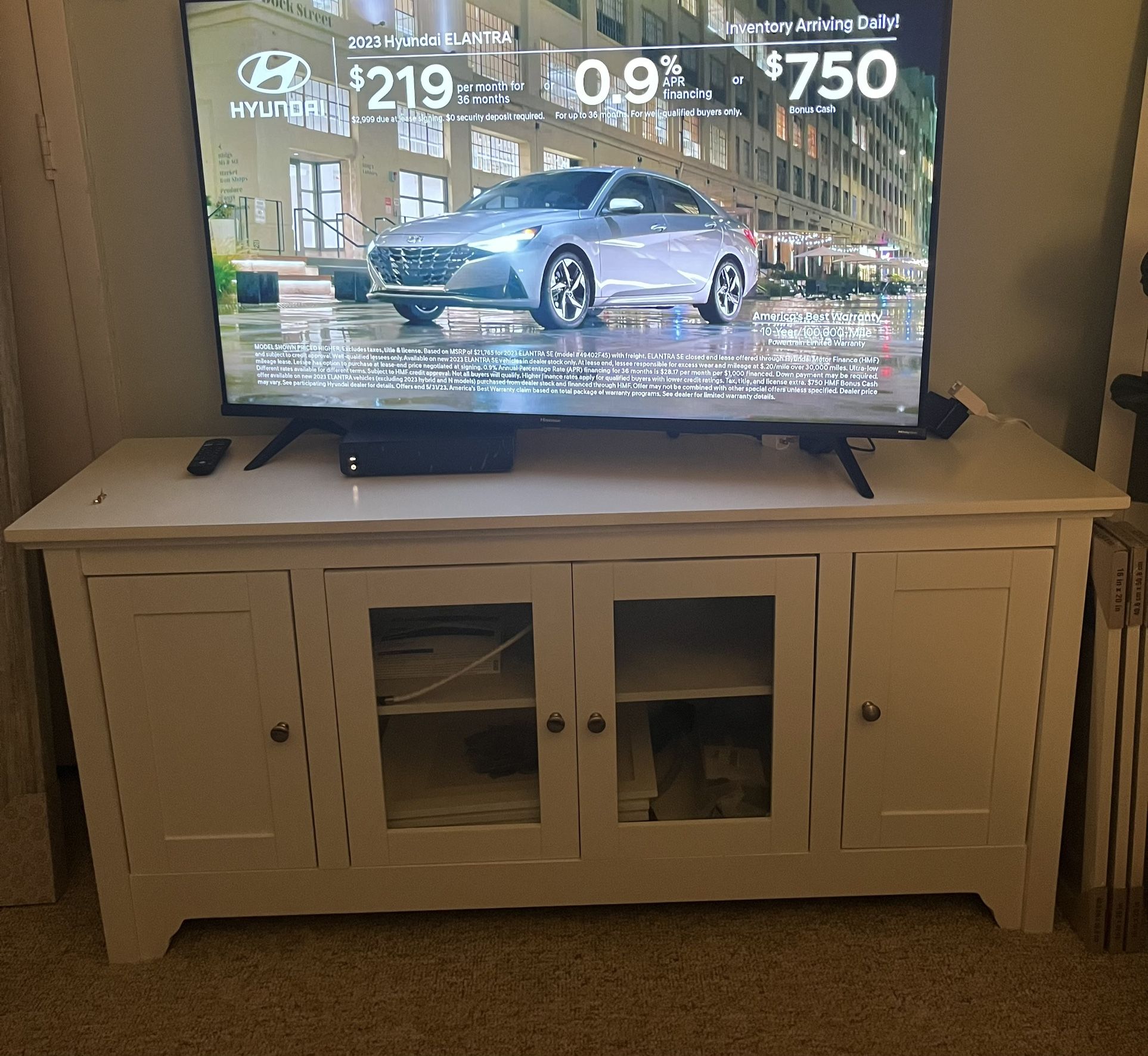 White TV Console for Sale in Massapequa Park, NY OfferUp