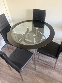 Table with 4 chairs all new furniture free installation