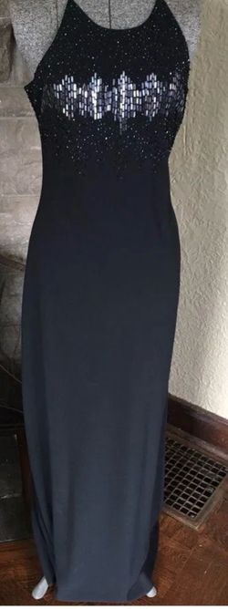 Black vintage formal dress long