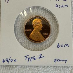 1981-S DCAM Proof Type 1 Lincoln Penny