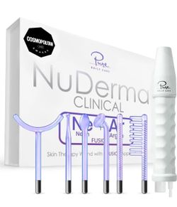 Pure Daily Care NuDerma Clinical Portable Skin Therapy Wand with 6 Fusion Wands