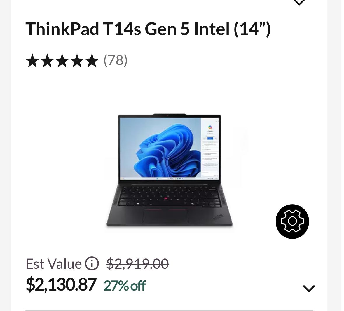 Lenovo Thinkpad T14s Gen 5