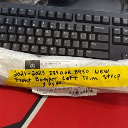 2021 2023 Mercedes E350 Or E450 New Front Bumper Left Trim Strip
