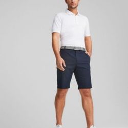 Puma Men's Camino Navy Blazer Golf Chino Shorts - 34"