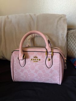 New Coach Rowan Satchel Pink