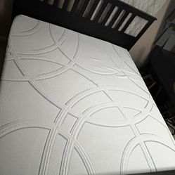 IKEA HEMNES King Bed Frame + 12” Memory Foam Mattress – Must Go
