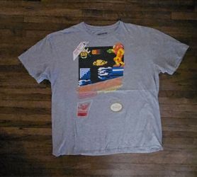 NINTENDO METROID ENTERTAINMENT SYSTEM UNISEX (2XL SIZE) GREY T-SHIRT 4