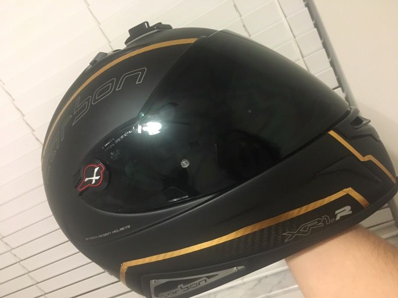 Nexx xr1r full carbon fiber motorcycle helmet 1250 grams mint