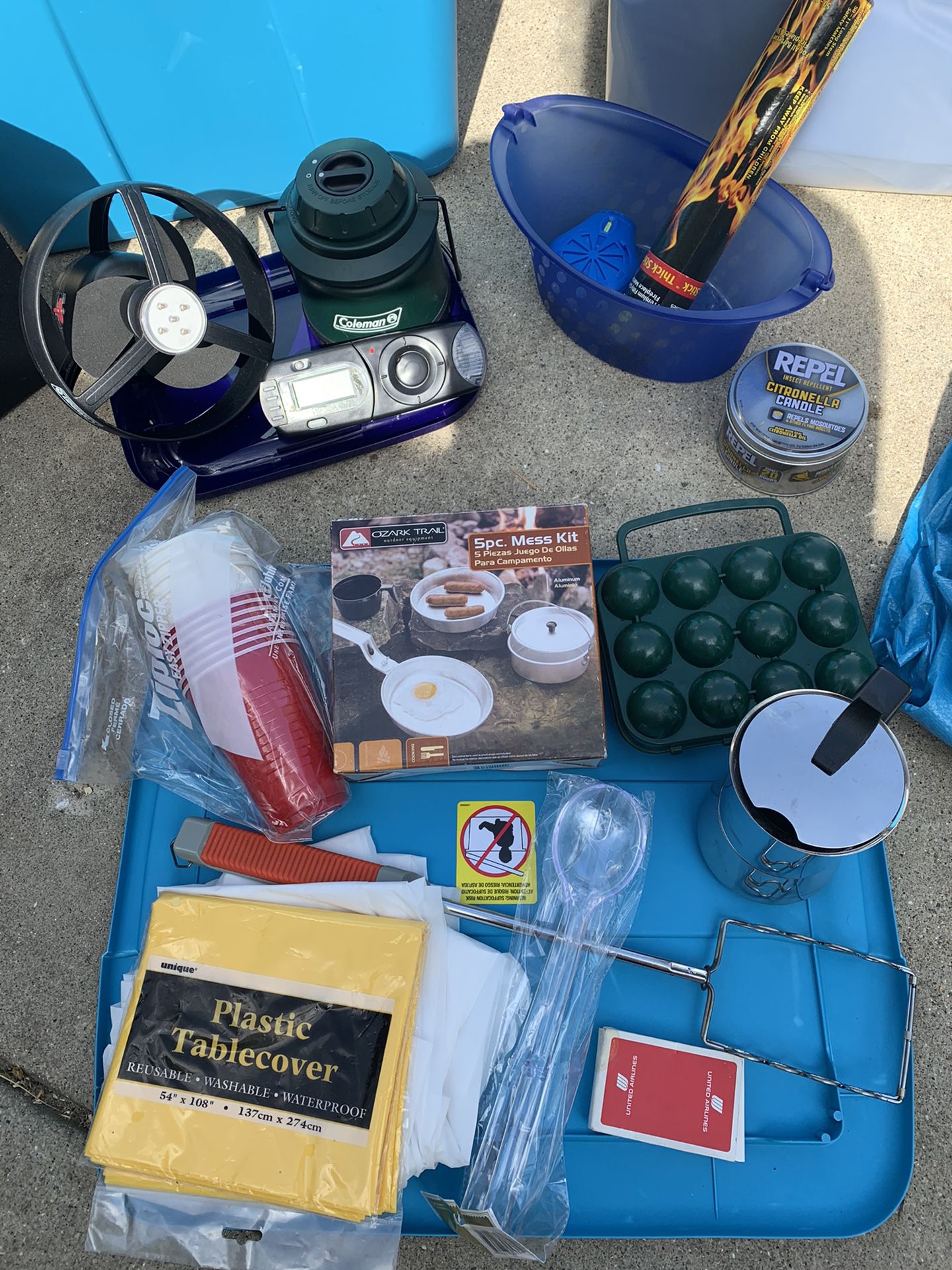Camping Kit (Tent, Air mattress, pump, sleeping bags, etc. Negotiable