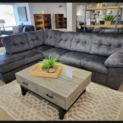 2 Pc Granite Accrington Seccional ✅ Livin Room/ Sofa / Couch💥 Brand New❇️