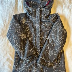 Columbia Youth Girl's Big Bugaboo II Fleece Interchange Jacket, Black Floral, Medium