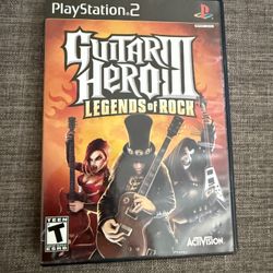 PlayStation 2 Guitar Hero 3 Legends Of Rock Complete Game *Tested*
