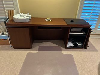 Large Wood Executive Office Desk