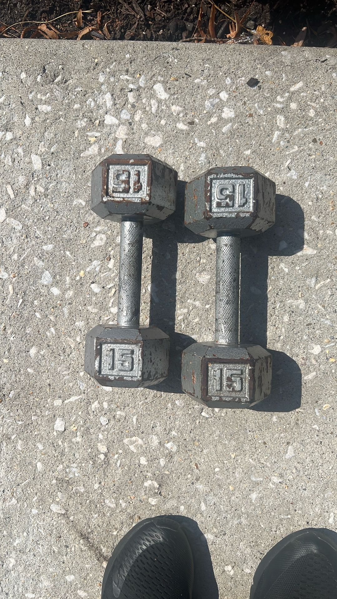 Weight, 15 Lb Dumbbells