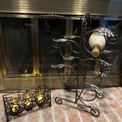 Wine Rack And Candle Holder