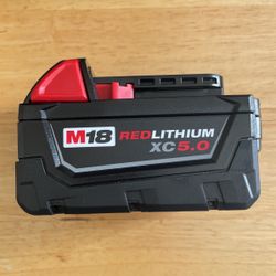 Milwaukee M18 Red lithium XC 5.0 Battery 