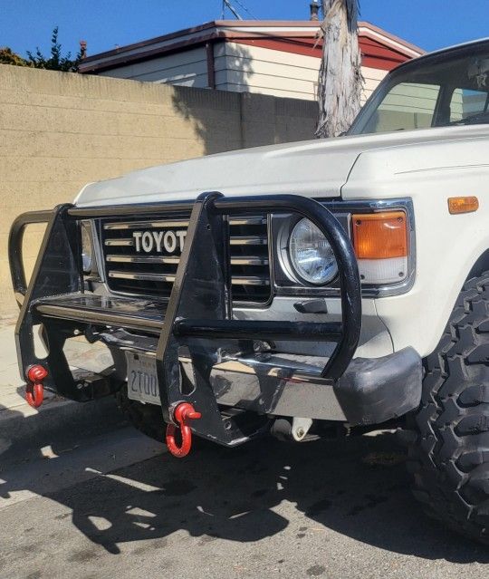Toyota Land Cruiser FJ60 / FJ62 bolt on bumper Brush Guard