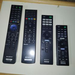 Sony Remote Control  2 BD/ 2AV  SYSTEM $20 Each 