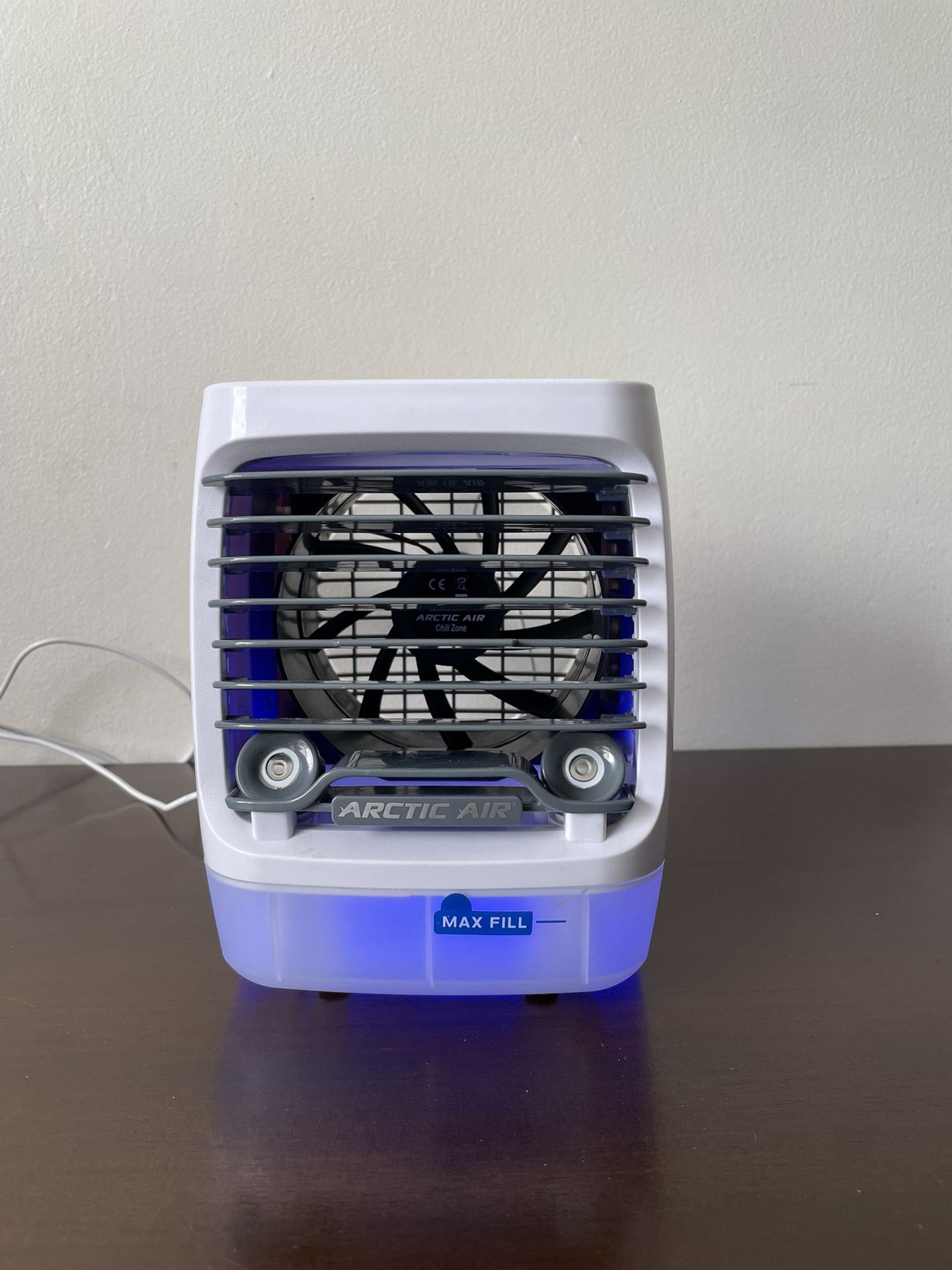 Arctic Air Chill Zone Evaporative Air Cooler, Portable Cooler with 4 Fan Speeds, LED Night Light